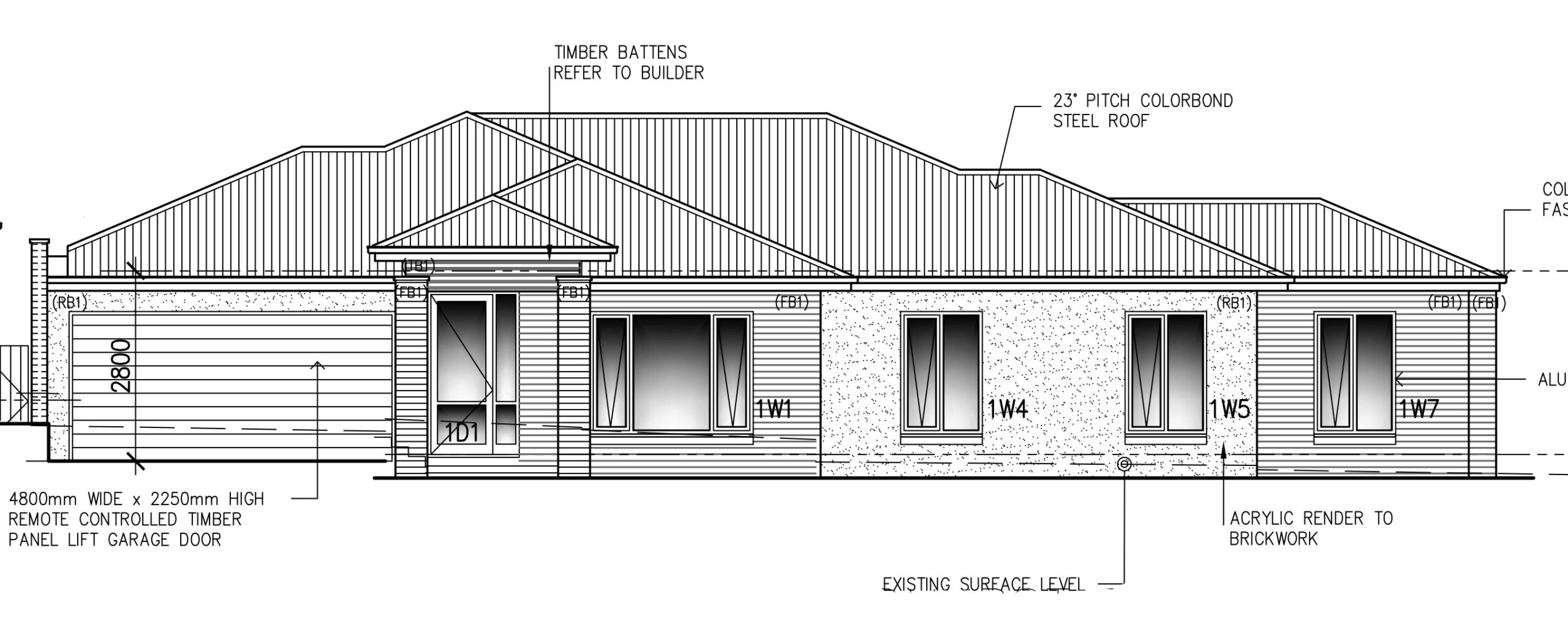 Builder's plan for a new home in NE Melbourne